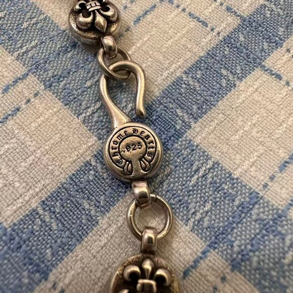 Chrome Hearts-Style Scout Flower Pendant Necklace - Picture 4 of 6